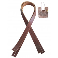 Gerçek Deri Nez Sap 63x2 cm Kızıl Kahve Renk Gerçek Deri Nez Sap 63x2 cm Kızıl Kahve Renk