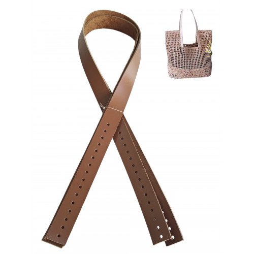 Gerçek Deri Nez Sap 63x2 cm Sütlü Kahve Renk Gerçek Deri Nez Sap 63x2 cm Sütlü Kahve Renk