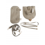 Suni Deri Sırt Çantası Seti Bej Renk