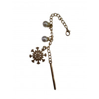 İncili Kar Taneli Metal Sarkaç Süs Gold Renk 20cm İncili Kar Taneli Metal Sarkaç Süs Gold Renk 20cm