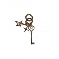 Anahtarlı Metal Sarkaç Süs Gold Renk Anahtarlı Metal Sarkaç Süs Gold Renk