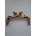  Dikdörtgen 15 cm Badem Metal  Klips Bej Renk 