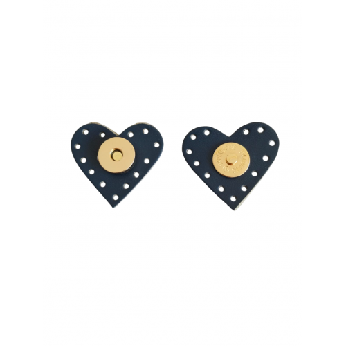 Gerçek Derili Kalpli Mıknatıs