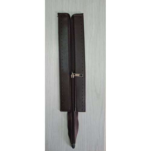 Suni Derili Fermuar 28 cm Kahve Renk Suni Derili Fermuar 28 cm Kahve Renk