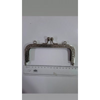 Dikdörtgen Çanta Klipsi 15 cm Gümüş Renk Metal Dikdörtgen Çanta Klipsi 15 cm Gümüş Renk Metal