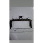  Dikdörtgen Çanta Klipsi 15 cm Antrasit Renk 