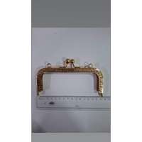 Dikdörtgen Çanta Klipsi 15 cm Gold Renk Dikdörtgen Çanta Klipsi 15 cm Gold Renk