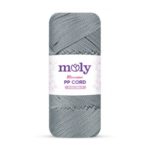 Moly PP Cord Macrome No3 Kod:64 Orta Gri