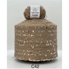 Vavivo Pullu İp Vizon Renk