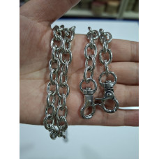 97 cm Kancalı Zincir Gümüş